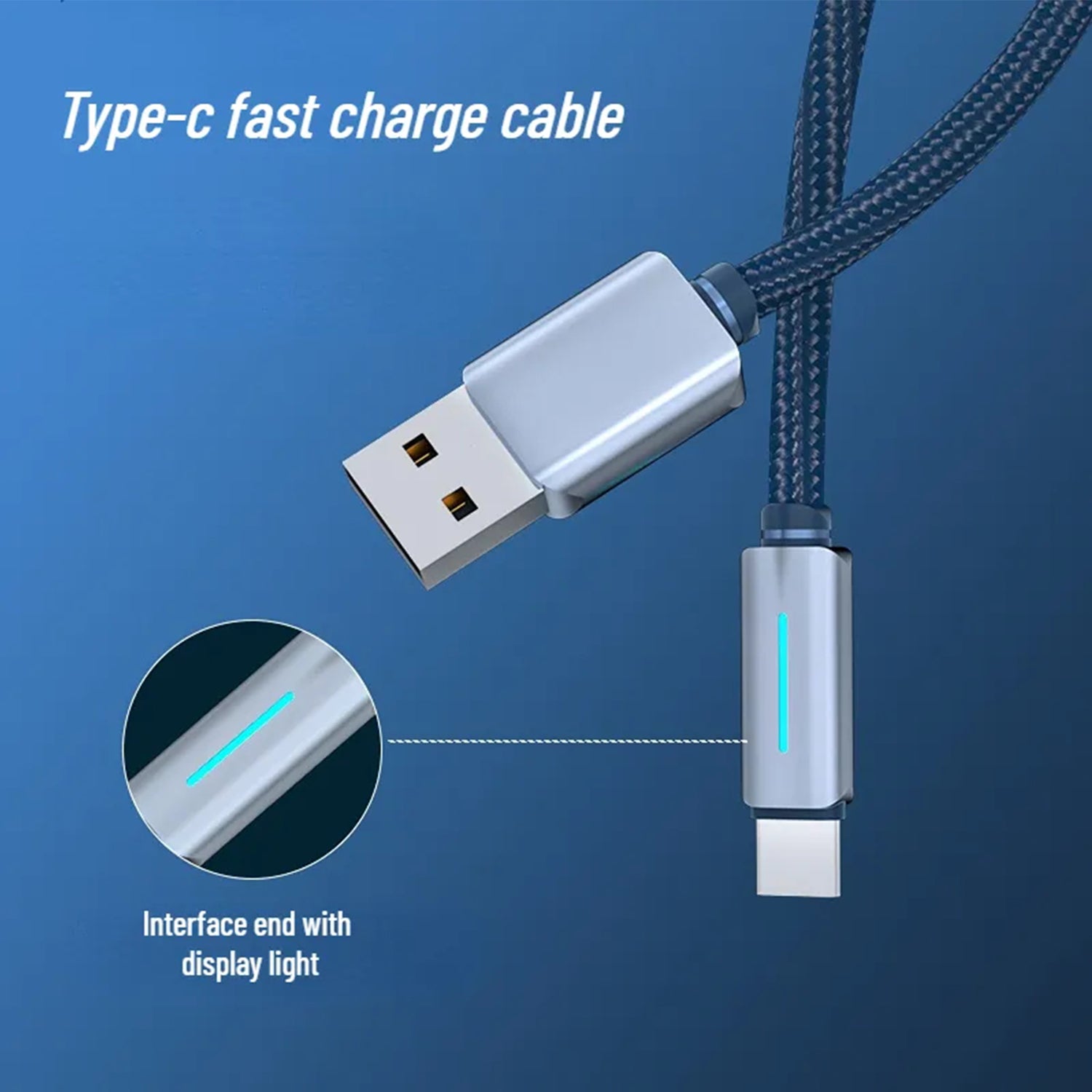 Nylon Woven USB to Type-C Data Fast Charge Cable Compatible With iPhone 15 Series