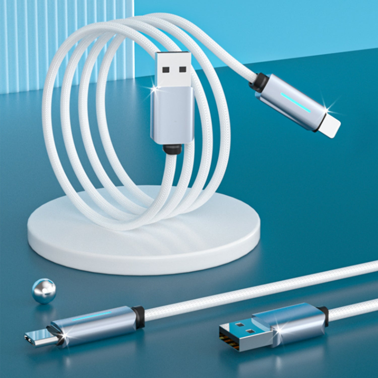 Nylon Woven USB to Type-C Data Fast Charge Cable Compatible With iPhone 15 Series
