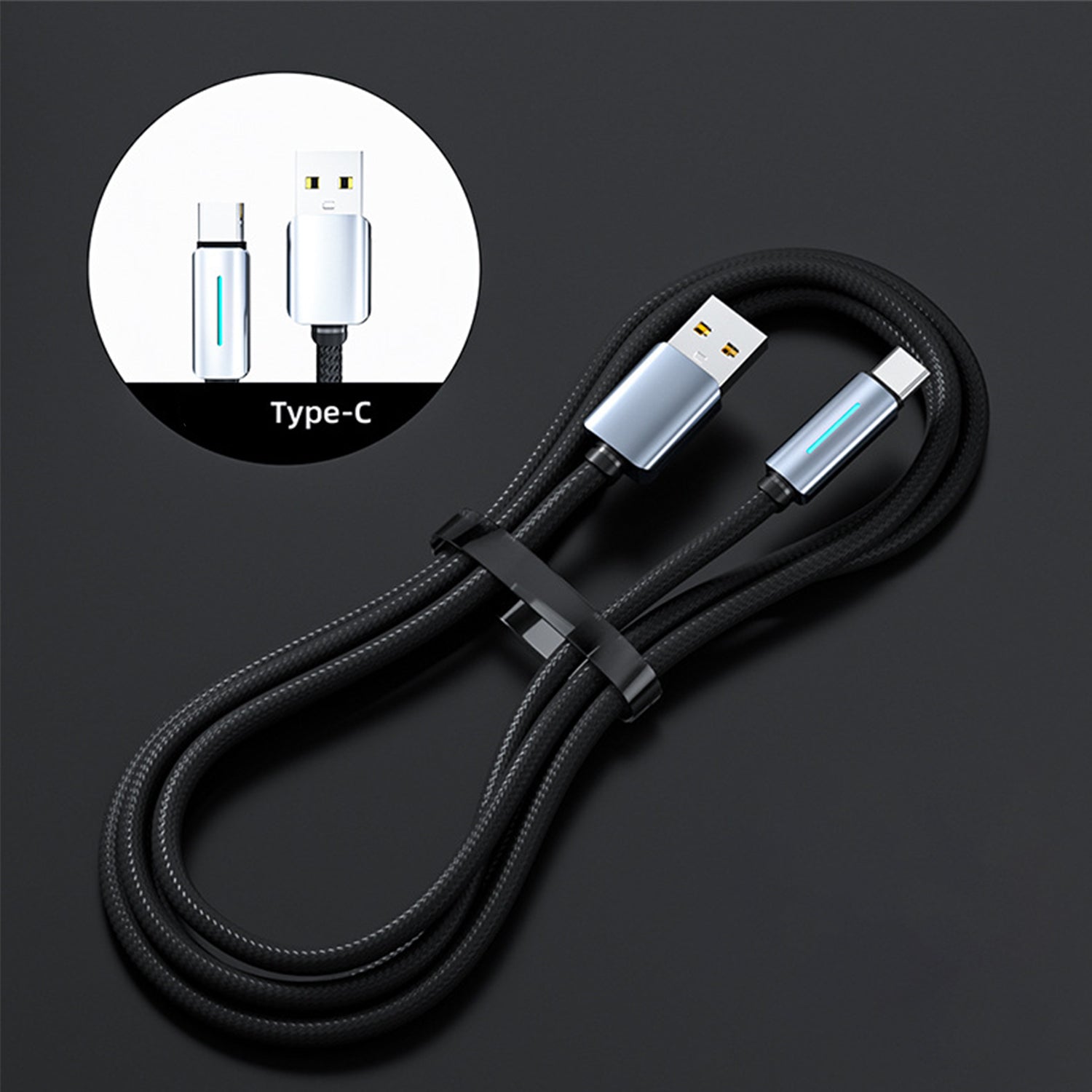 Nylon Woven USB to Type-C Data Fast Charge Cable Compatible With iPhone 15 Series