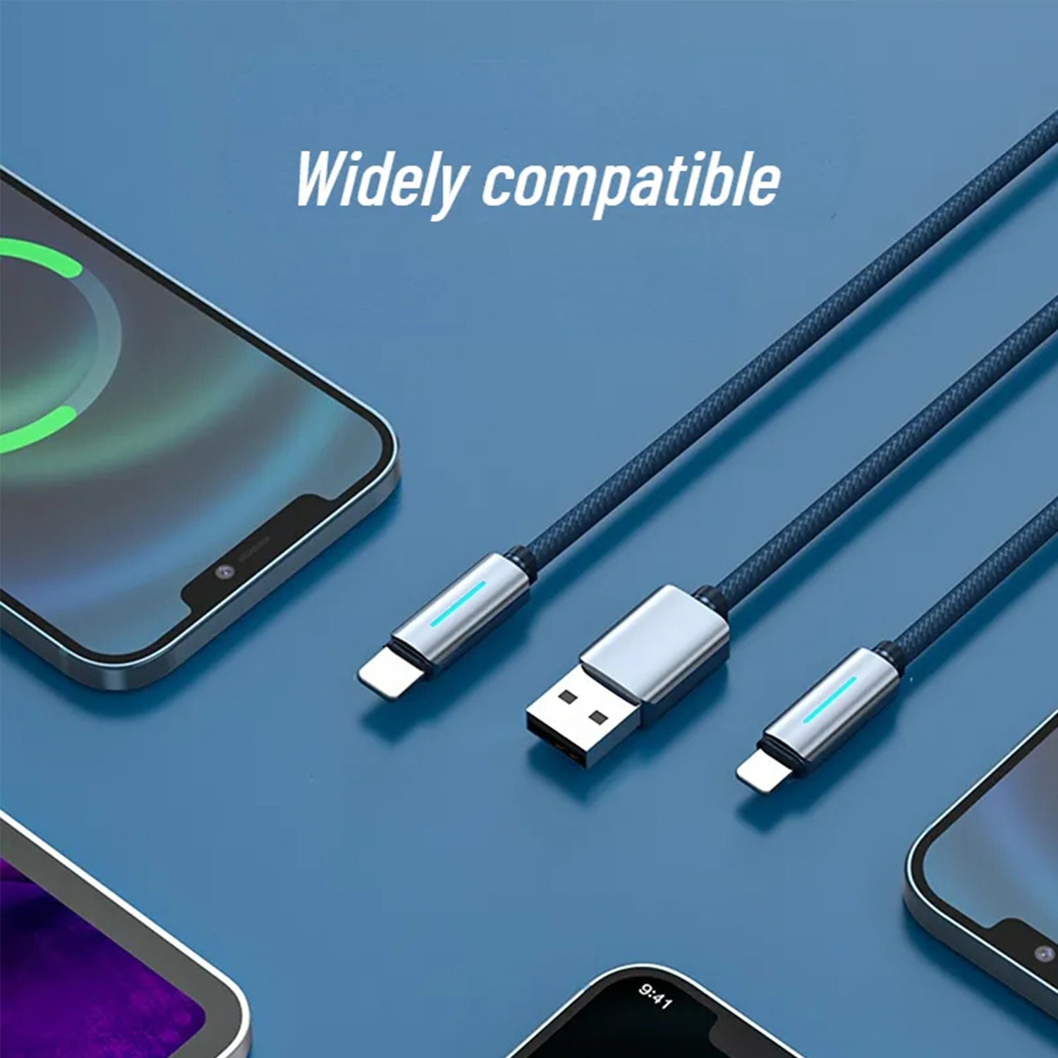 Nylon Woven USB to Lightning Data Fast Charge Cable