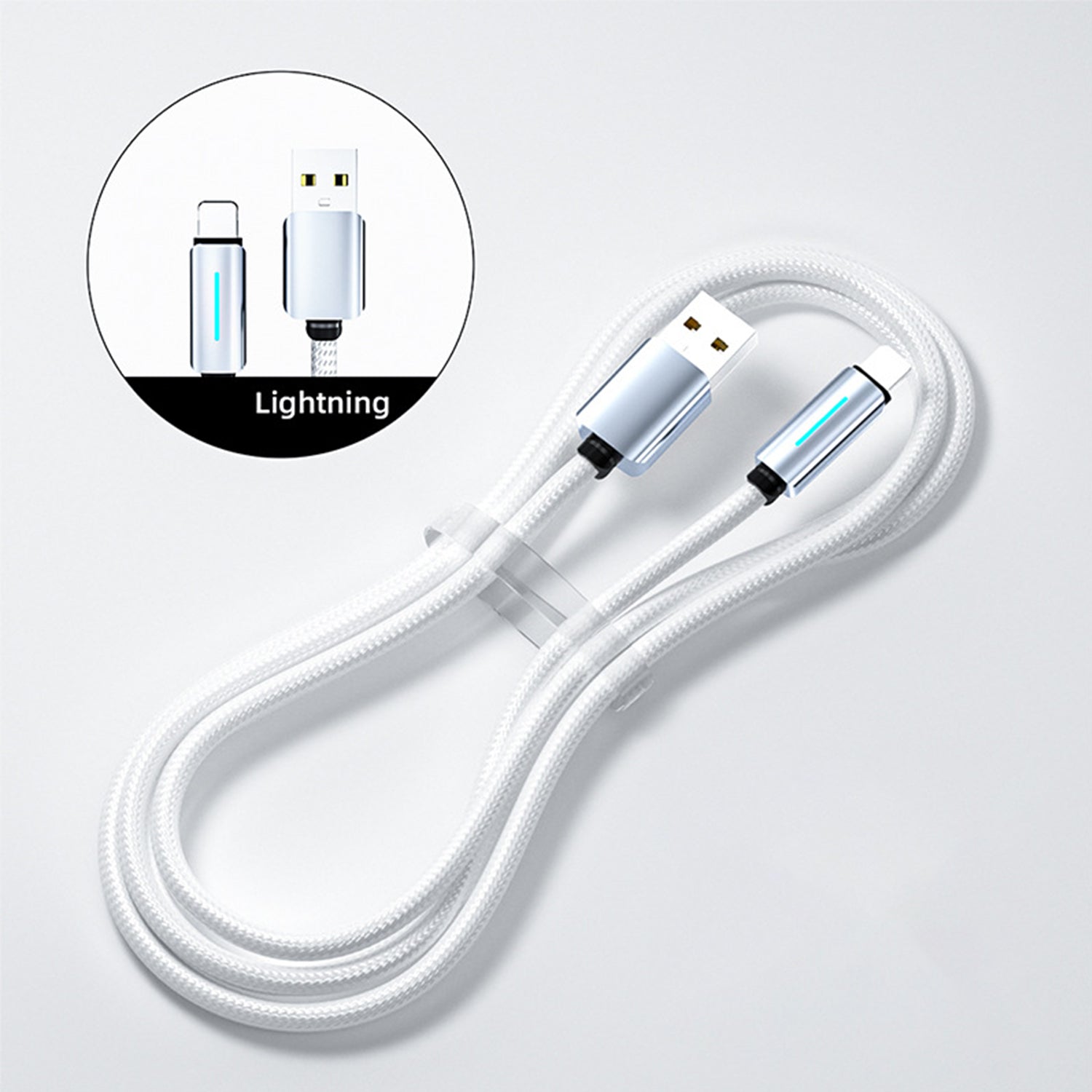 Nylon Woven USB to Lightning Data Fast Charge Cable