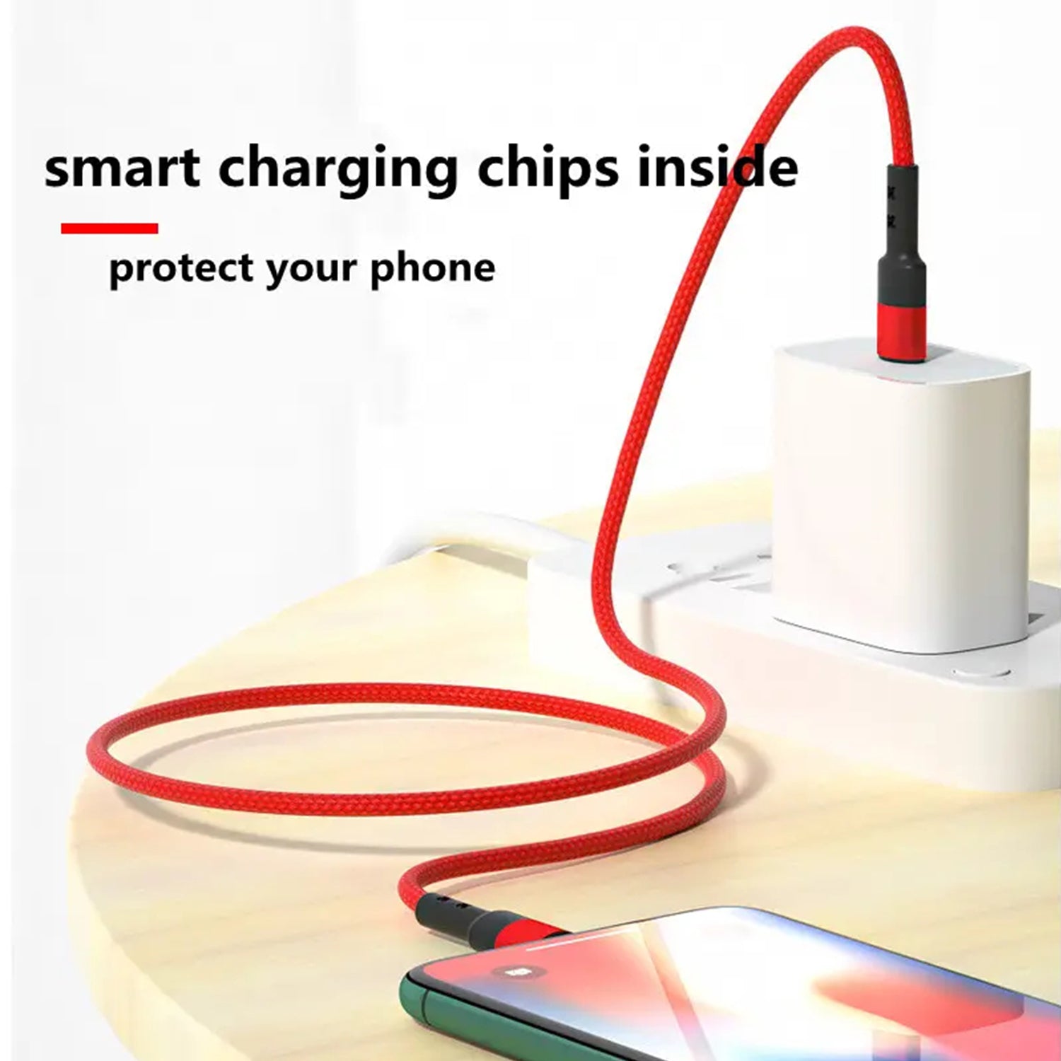27W Lightning to Type-C Braided Data Fast Charge Cable Compatible With iPhone 15 Series