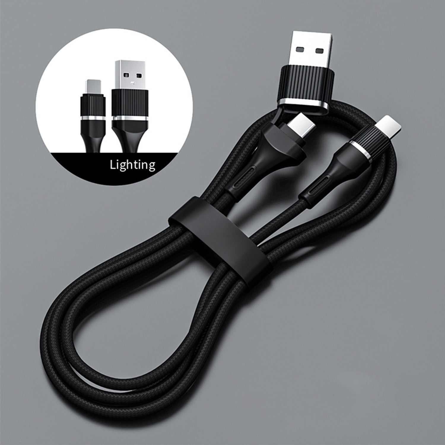 60W PD Lightning to Type-C Data Fast Charge Cable Compatible With iPhone 15 Series