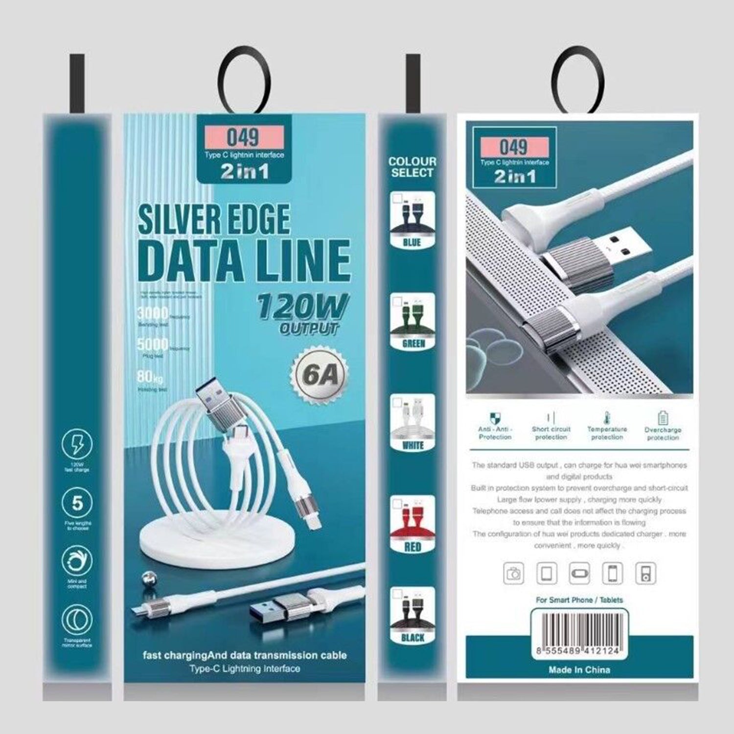 60W PD Lightning to Type-C Data Fast Charge Cable Compatible With iPhone 15 Series
