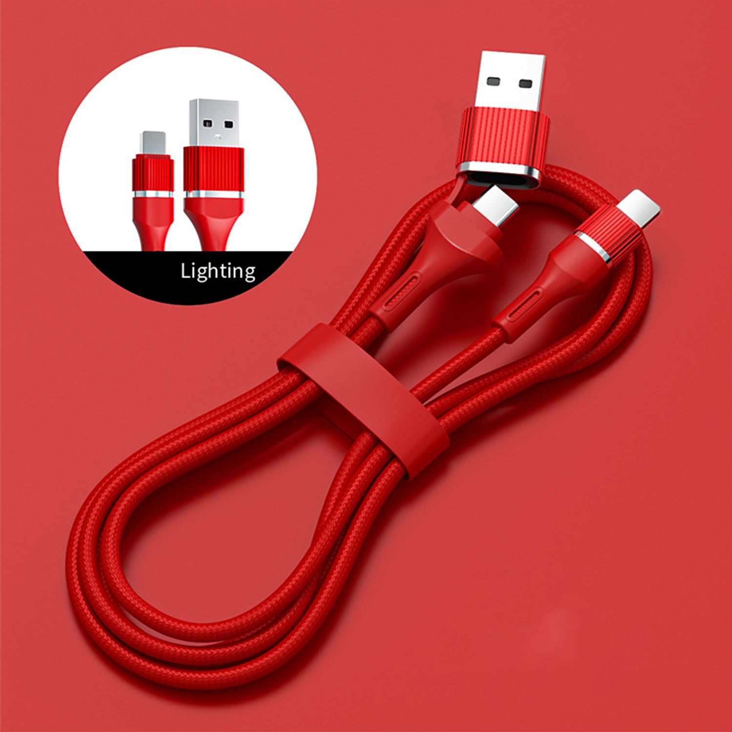 60W PD Lightning to Type-C Data Fast Charge Cable Compatible With iPhone 15 Series