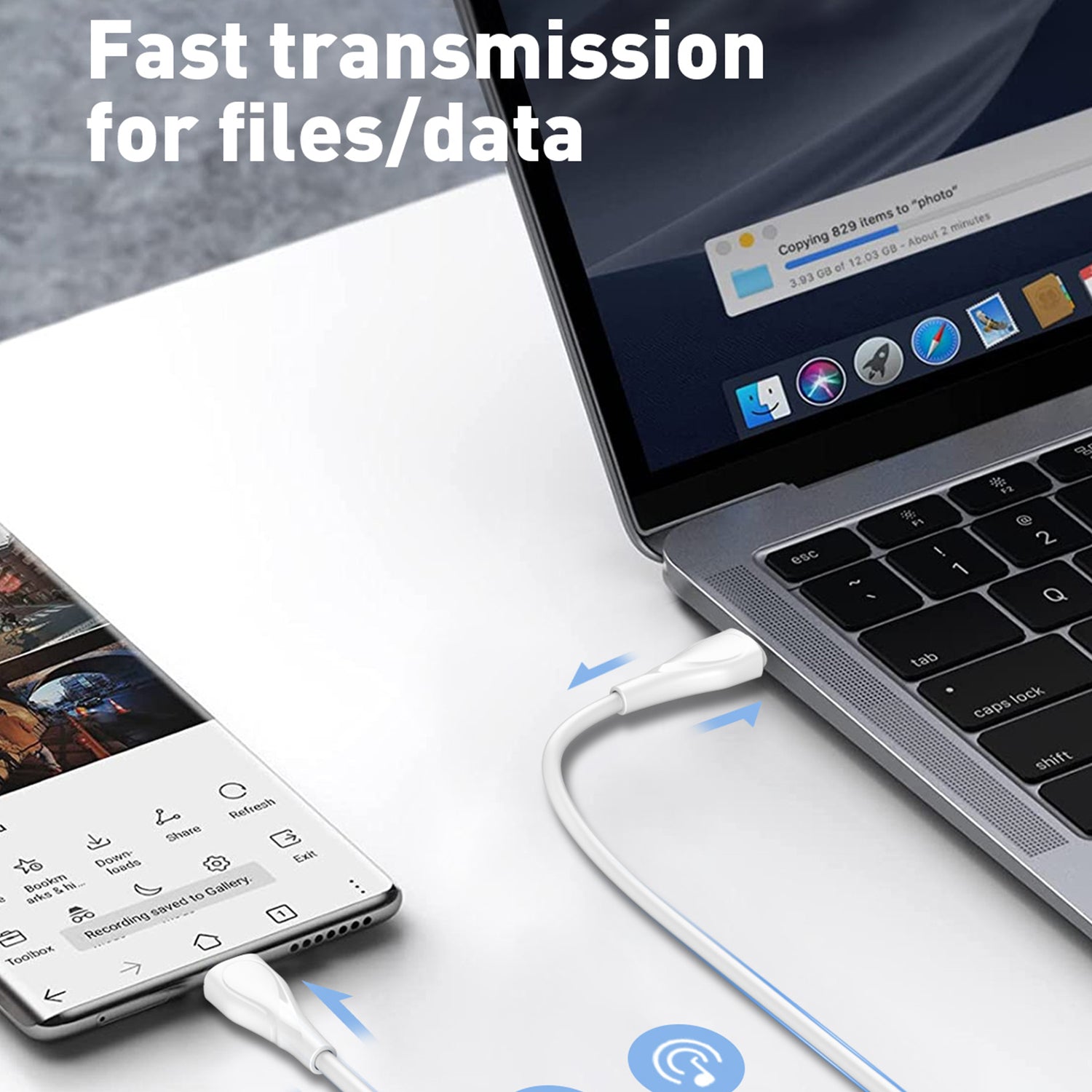 30W Fast Charge Type-C to Lightning Data Cable Compatible With iPhone 15 Series