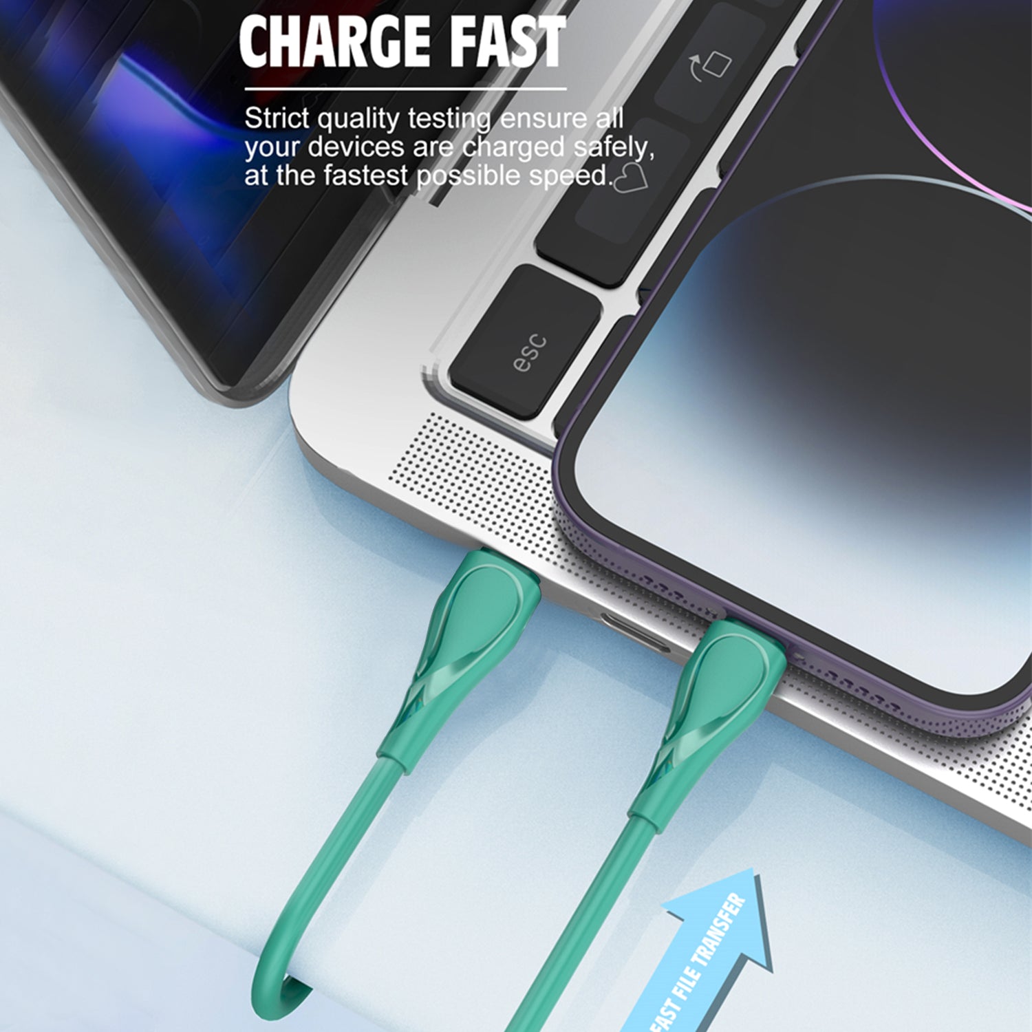 30W Fast Charge Type-C to Lightning Data Cable Compatible With iPhone 15 Series
