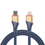30W Fast Charge Type-C to Lightning Braided Data Cable Compatible With iPhone 15 Series