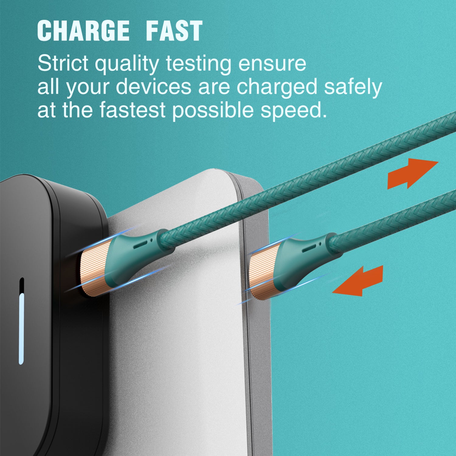30W Fast Charge Type-C to Lightning Braided Data Cable Compatible With iPhone 15 Series