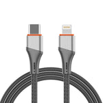 30W Fast Charge Type-C to Lightning Braided Data Cable Compatible With iPhone 15 Series