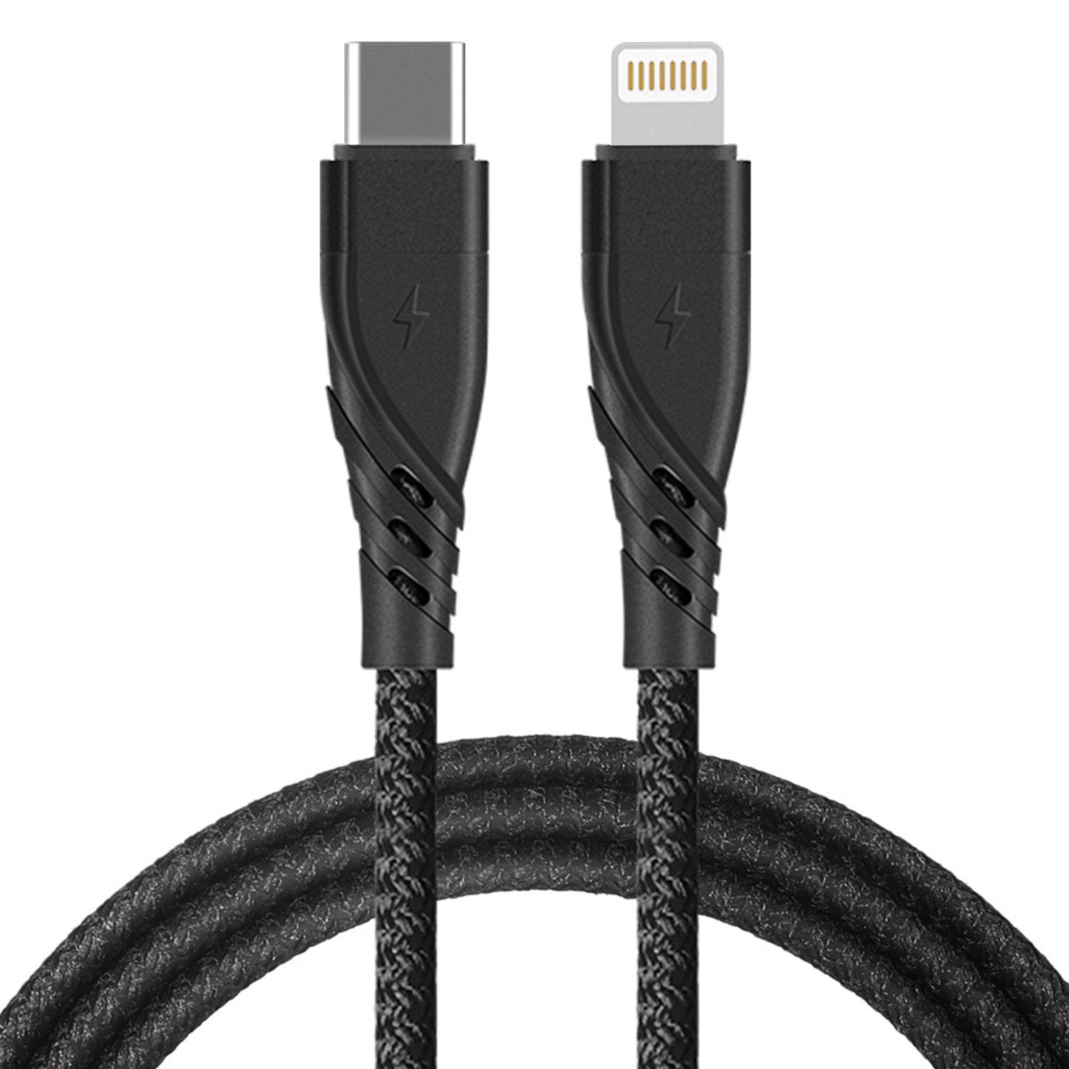 60W USB C to Lightning Cable 3FT Nylon Braided iPhone Cord Compatible With iPhone 15 Series