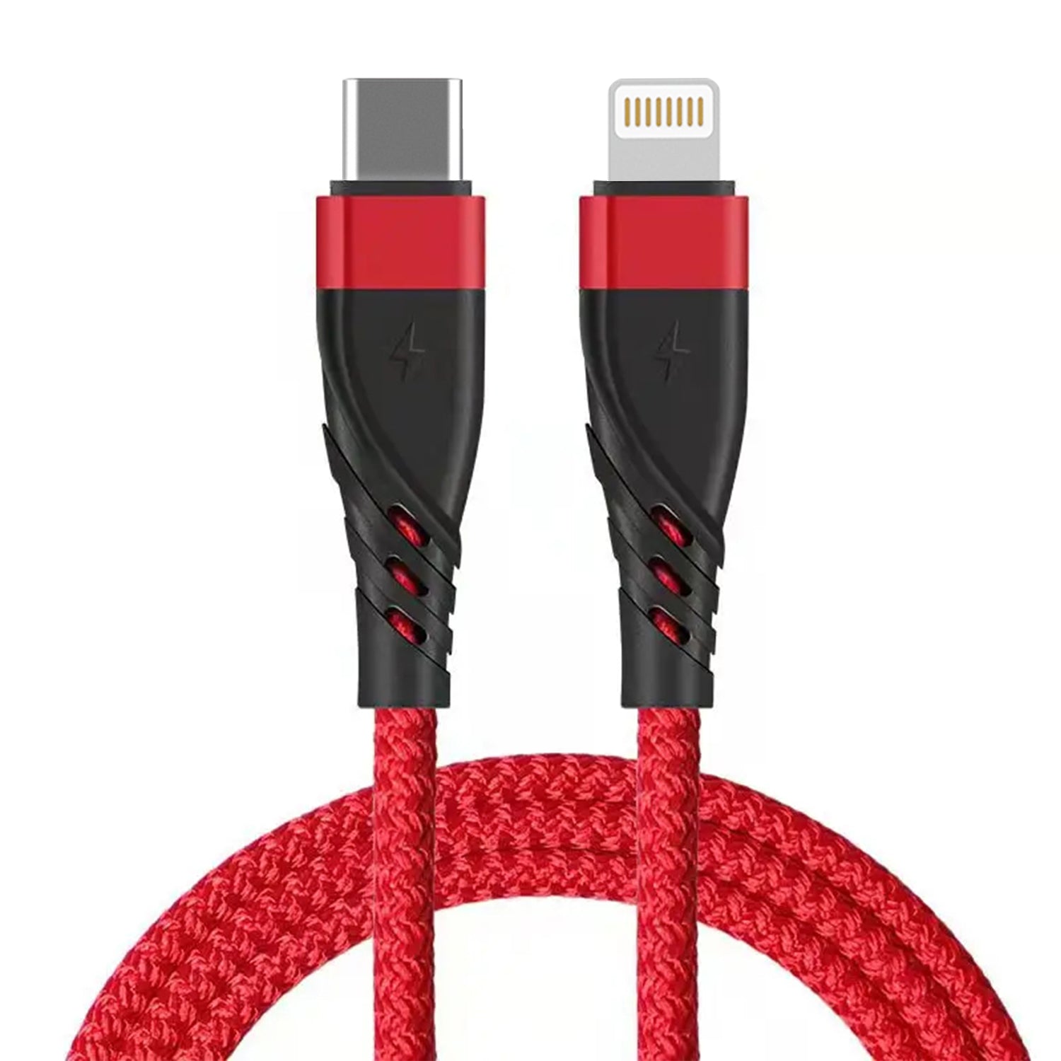 60W USB C to Lightning Cable 3FT Nylon Braided iPhone Cord Compatible With iPhone 15 Series