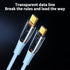 Type-C to Type-C Transparent Charging Sync Data Cable
