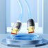 Type-C to Type-C Transparent Charging Sync Data Cable