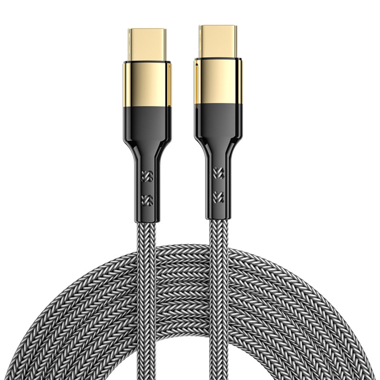 60W Fast Charge PD Type-C to Type-C Charger Cable Compatible With iPhone 15 Series-Black
