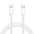 66W PD (Type-C to Type-C) 3FT Fast Charge Cable Compatible With iPhone 15 Series-White