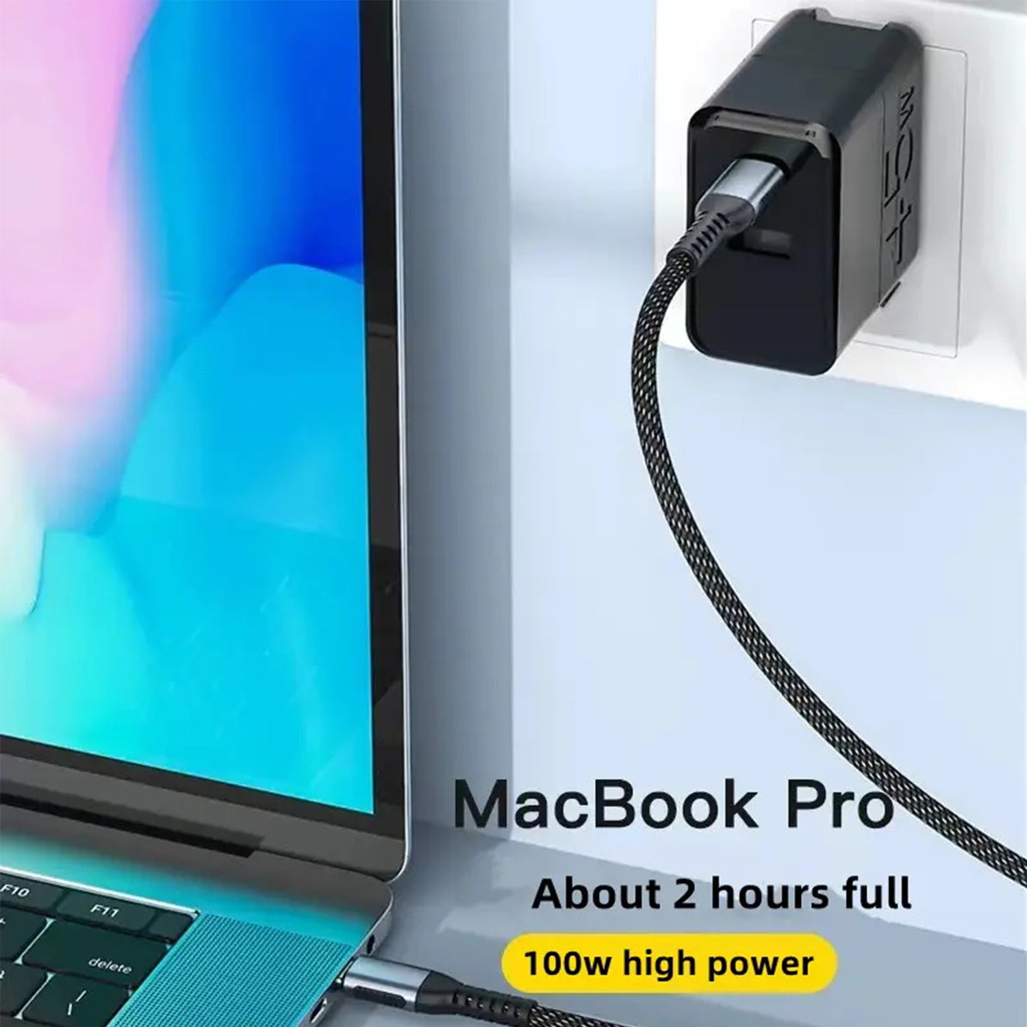 Type-C PD Fast Charging 240W Data Cable, Braided Line Durable Type-C- Type-C Port Fast Charge Cable Compatible With Laptop Xiaomi Mobile Phone Etc.