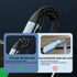 Type-C PD Fast Charging 240W Data Cable, Braided Line Durable Type-C- Type-C Port Fast Charge Cable Compatible With Laptop Xiaomi Mobile Phone Etc.