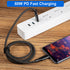 60W PD Type-C To Type-C 6FT Fast Charging Data Cable Compatible With iPhone 15 Series