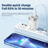 33W PD 2 port (Type-C+USB-A) is used for quick chargers