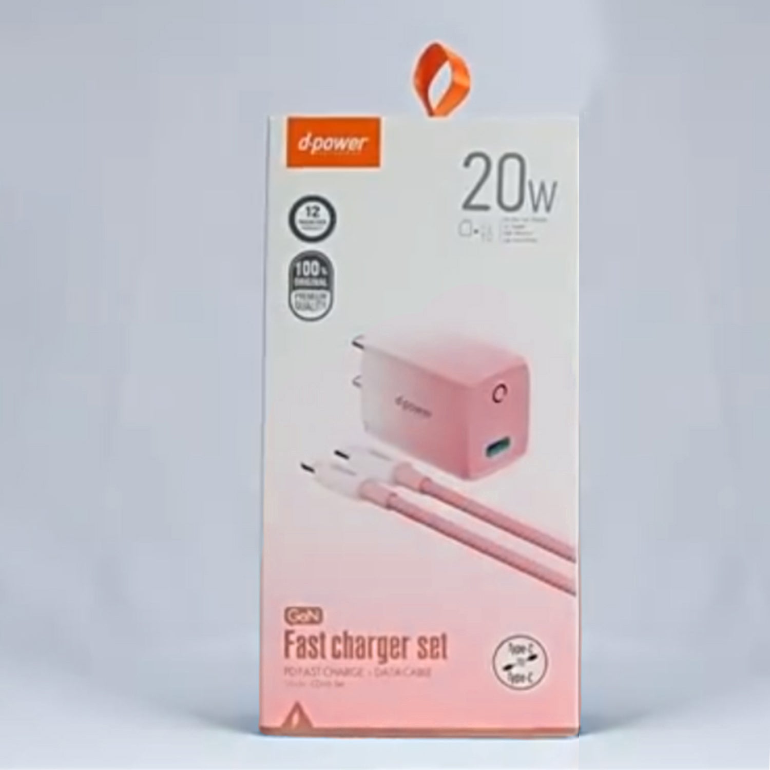20W PD (Type-C+Lightning) dazzle  quick chargers-Blue