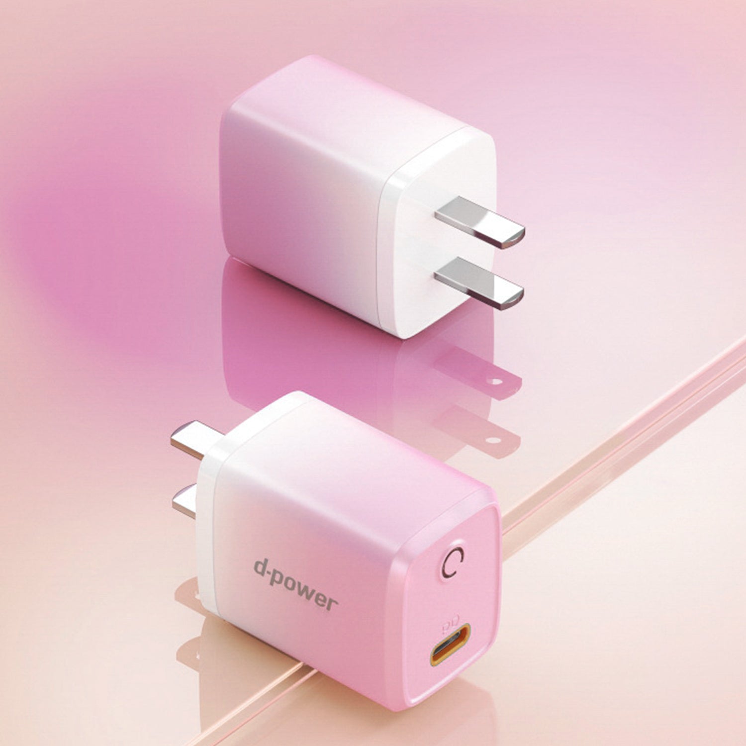 20W PD (Type-C+Lightning) dazzle  quick chargers-Blue