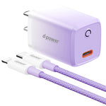 20W PD (Type-C+Lightning) dazzle  quick chargers-Blue