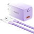 20W PD (Type-C+Lightning) dazzle  quick chargers-Blue