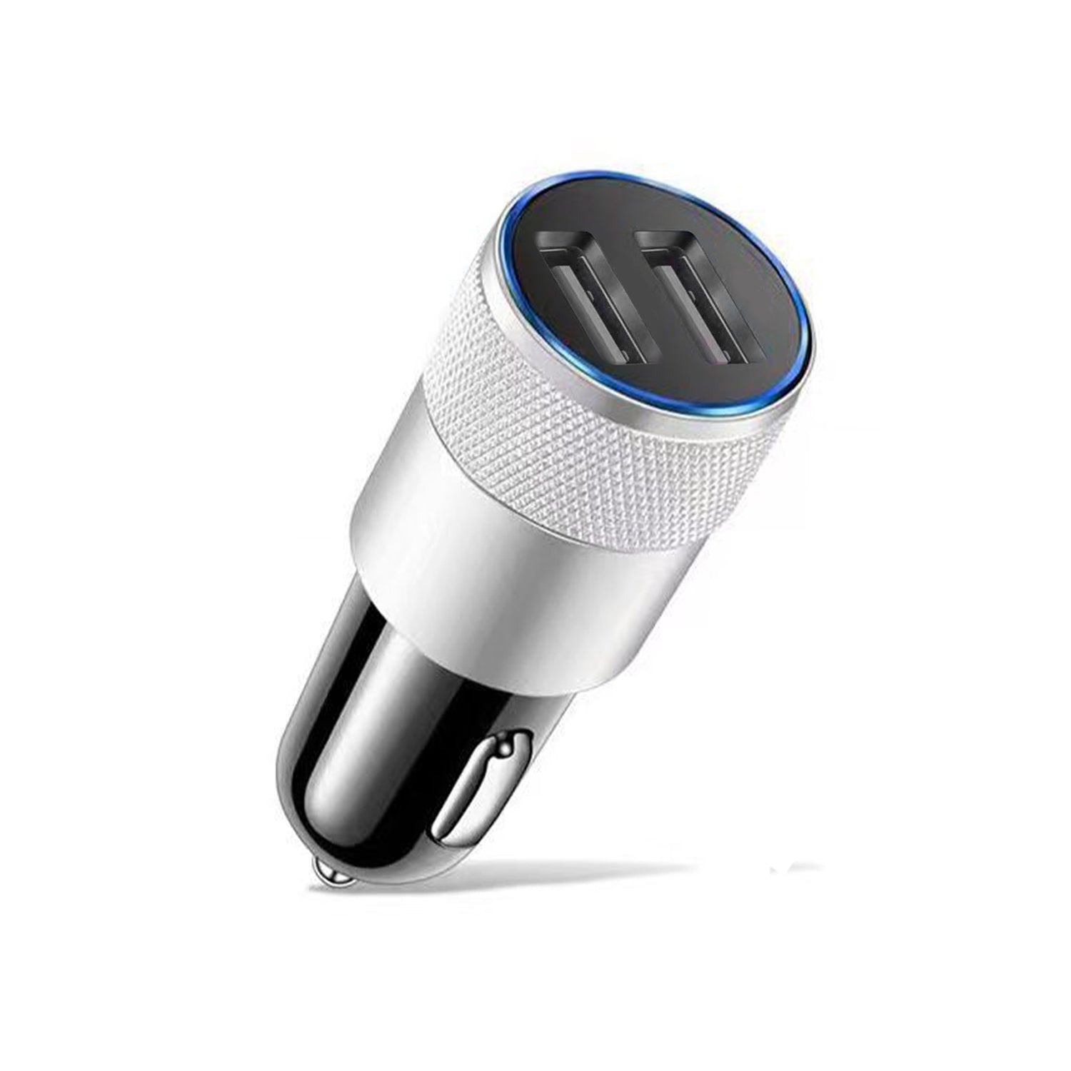 2A -1A Half Metal Interface Car Adapter Dual Ports for Mobile Phones