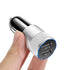 2A -1A Half Metal Interface Car Adapter Dual Ports for Mobile Phones