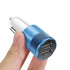 2A -1A Half Metal Interface Car Adapter Dual Ports for Mobile Phones