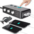 Voltage display function 3 in 1 4 USB cigarette car charger with quick charger