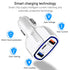 3 Ports (QC3.0+USB3.5+Type C) Car Adapter for iPhone 13/12/11 and Other Devices