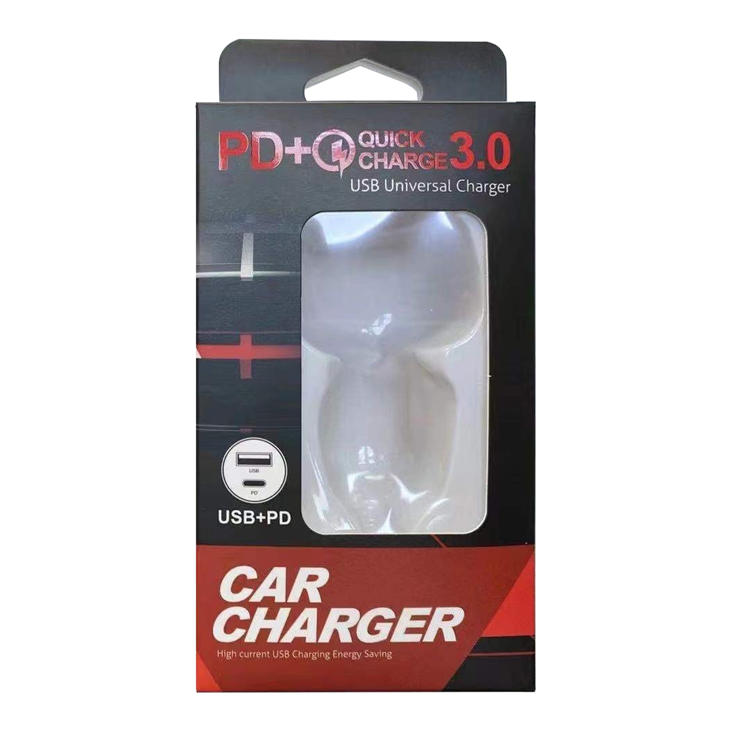 20W (USB3.0 + Type-c)2-port LED lights  automotive adapters