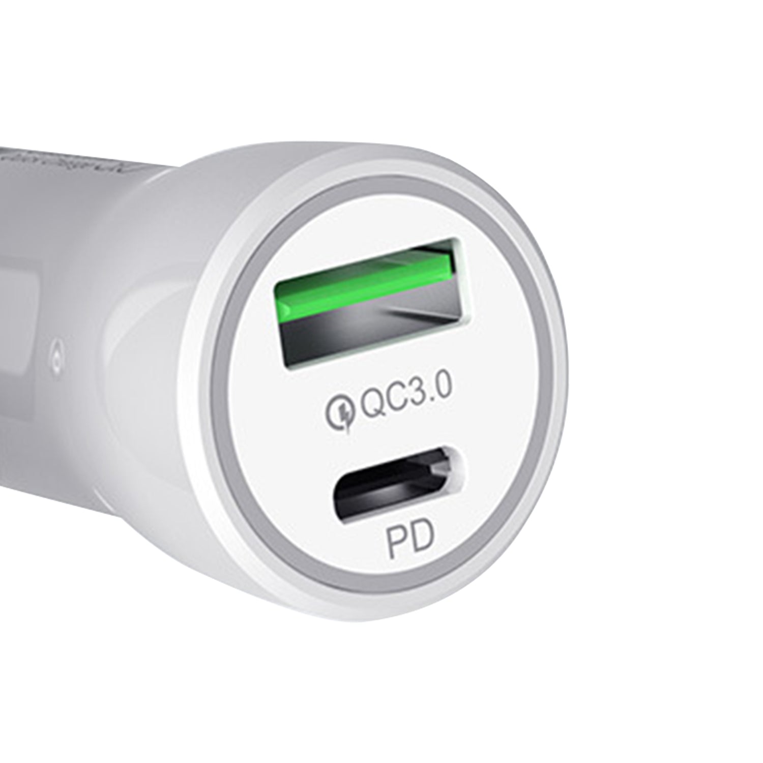 20W (USB3.0 + Type-c)2-port LED lights  automotive adapters
