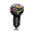 65W (USB3.0 + Type-c)2-port LED lights  automotive adapters-Black