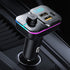 3 in1 Car charger，Bluetooth hands-free FM transmitter MP3 bluetooth player multifunction colorful charging
