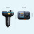 3 in1 Car charger，Bluetooth hands-free FM transmitter MP3 bluetooth player multifunction colorful charging