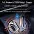 30W(2 Type-c ports) pull ring car charger