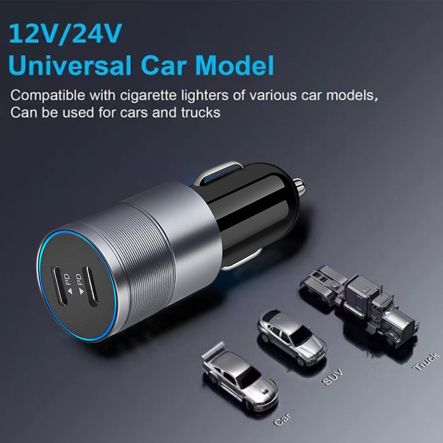 40W(2 Type-c ports) lights  automotive adapters
