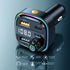 20W Bluetooth MP3 Player Hands-Free Call FM Transmitter, Car Fast Charging Adapter Compatible With iPhone 15 Series-Black