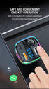 20W Bluetooth MP3 Player Hands-Free Call FM Transmitter, Car Fast Charging Adapter Compatible With iPhone 15 Series-Black