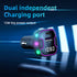 Car MP3 Bluetooth Player Audio Transmitter Car Fast Charging Adapter Compatible With iPhone 15 Series-Black