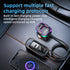 Car MP3 Bluetooth Player Audio Transmitter Car Fast Charging Adapter Compatible With iPhone 15 Series-Black