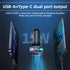 Car MP3 Bluetooth Player Audio Transmitter Car Fast Charging Adapter Compatible With iPhone 15 Series-Black