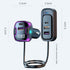 Car MP3 Bluetooth Player Audio Transmitter Car Fast Charging Adapter Compatible With iPhone 15 Series-Black