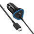 25W PD (Type-C＋Type-C）LED Lamp Light Car Fast Charge Compatible With iPhone 15 Series-Black