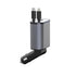 100w Type-C to Lightning Dual Port(USB＋Type-C）Car Fast Charge Cable Adapter Compatible With iPhone 15 Series-Black