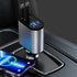 100w Lightning to Lightning Dual Port(USB＋Type-C）Car Fast Charge Cable Adapter-Black