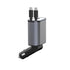 100w Type-C to Type-C Dual Port(USB＋Type-C）Car Fast Charge Cable Adapter Compatible With iPhone 15 Series-Black